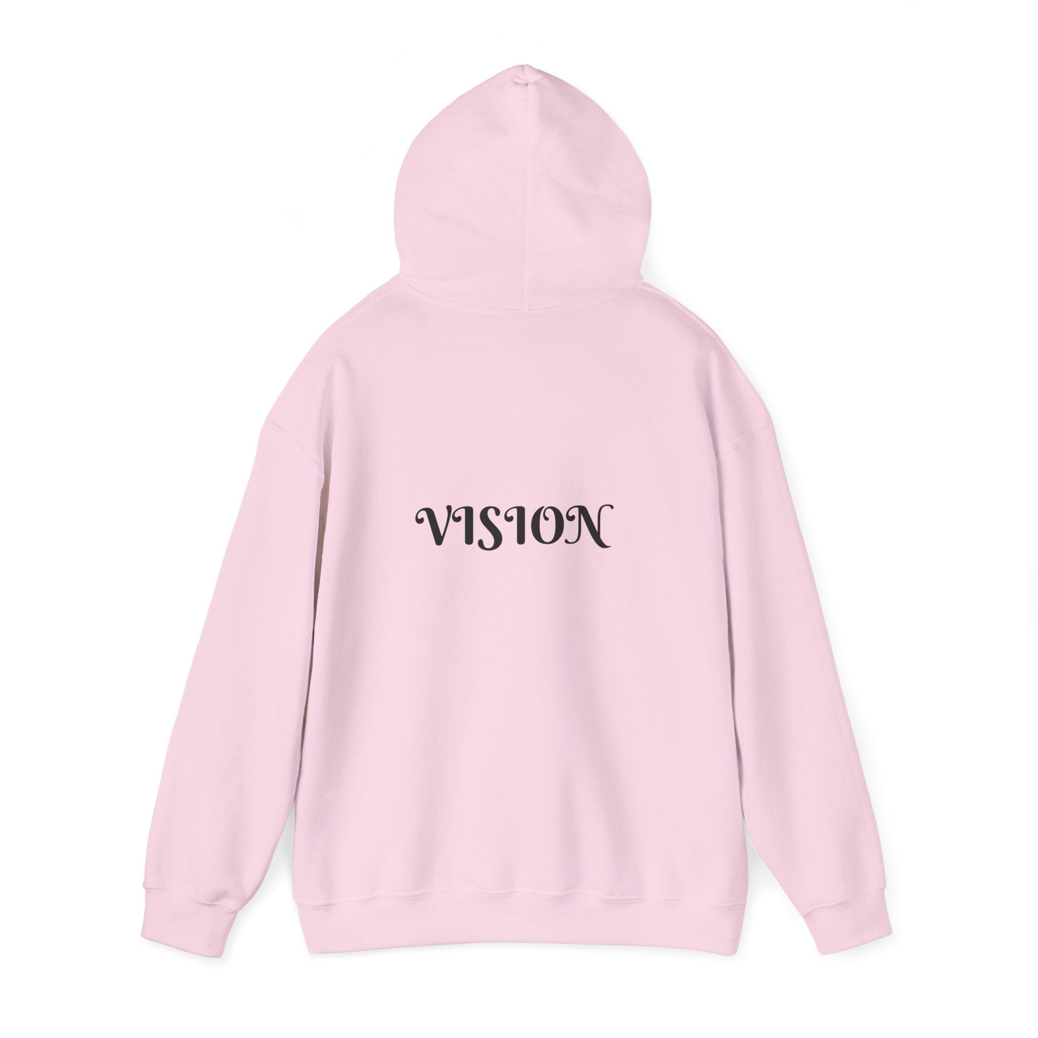 Vision Roots faith hoodie in Pink — Proverbs 29:18 unisex hoodie