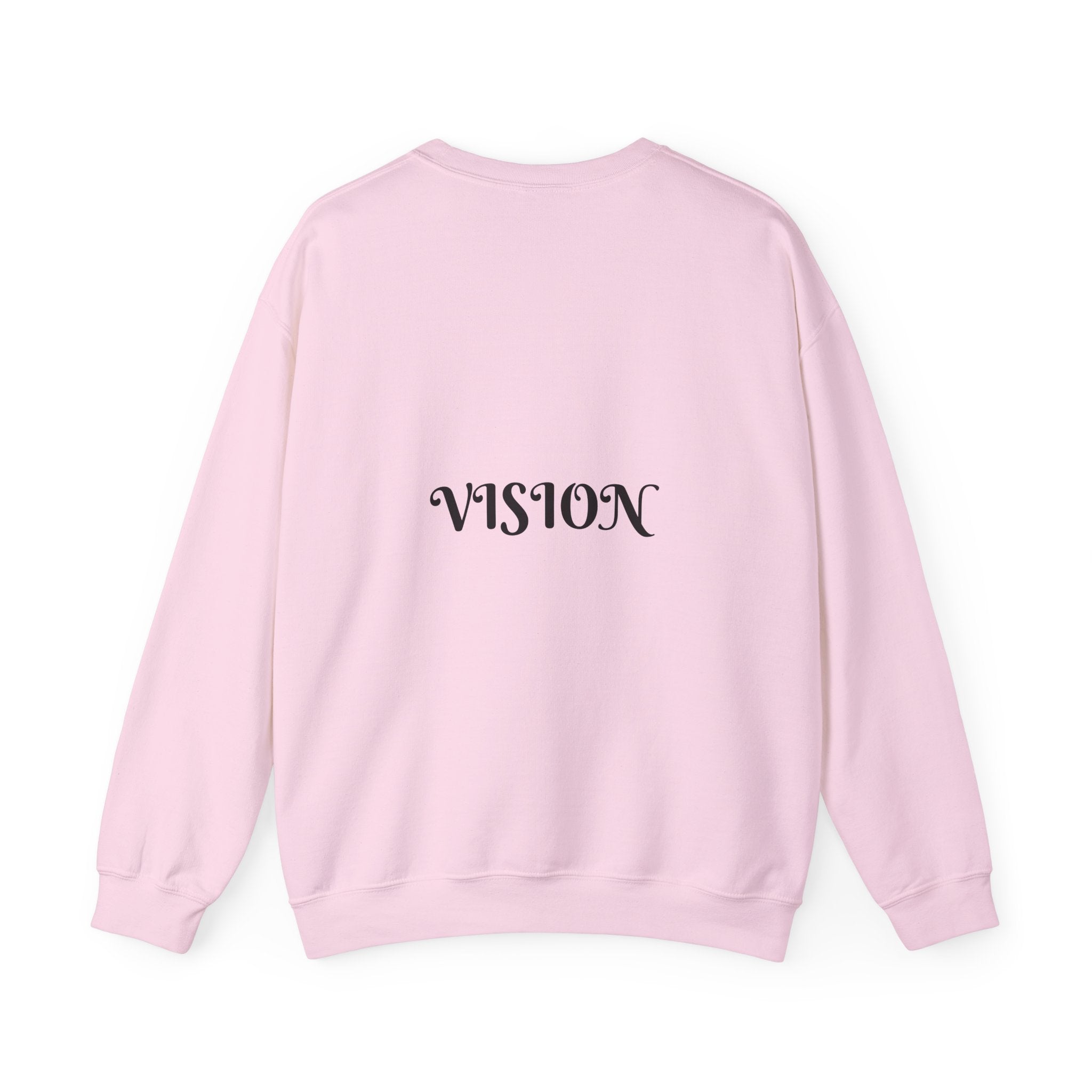 "Proverbs 29:18 unisex sweatshirt in Pink by Vision Roots"