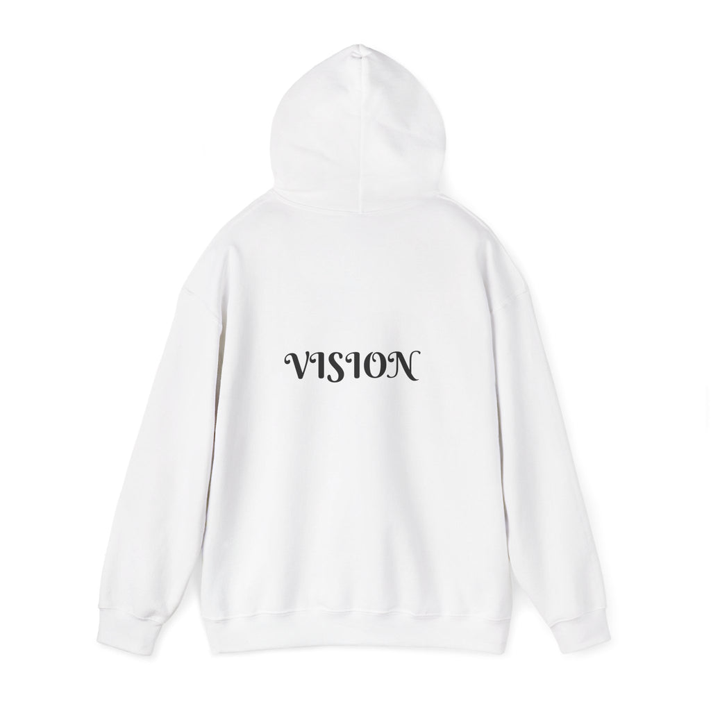 Vision Roots faith hoodie in White — Proverbs 29:18 unisex hoodie