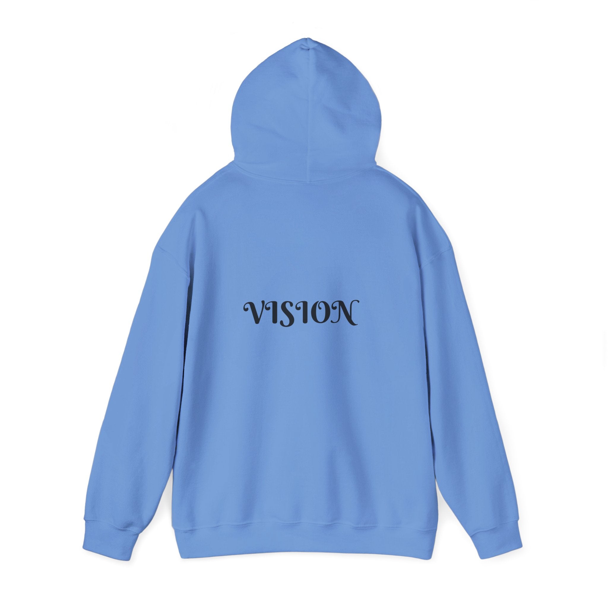 Vision Roots faith hoodie in Blue — Proverbs 29:18 unisex hoodie