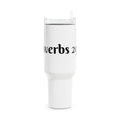 "Vision Roots 40oz faith tumbler — insulated."