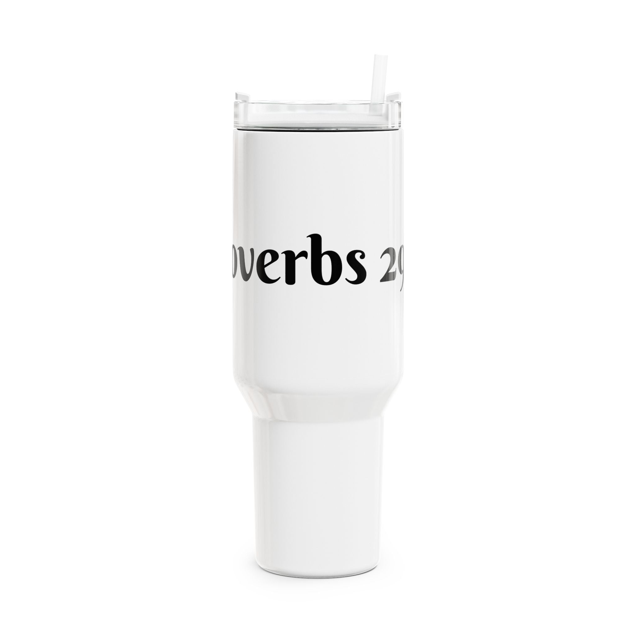 "Vision Roots 40oz faith tumbler — insulated."