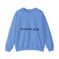 "Proverbs 29:18 unisex sweatshirt in Carolina blue by Vision Roots"