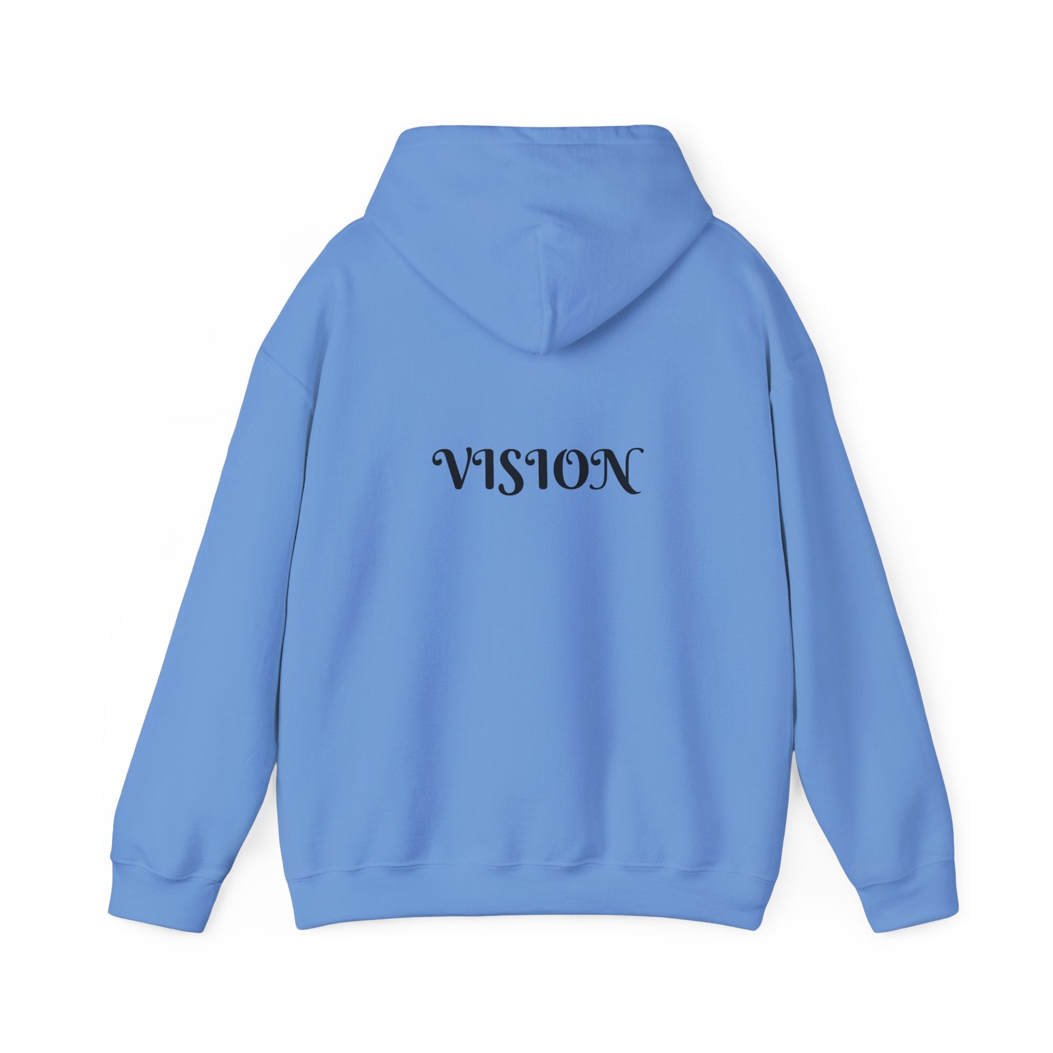 Vision Roots faith hoodie in Blue — Proverbs 29:18 unisex hoodie