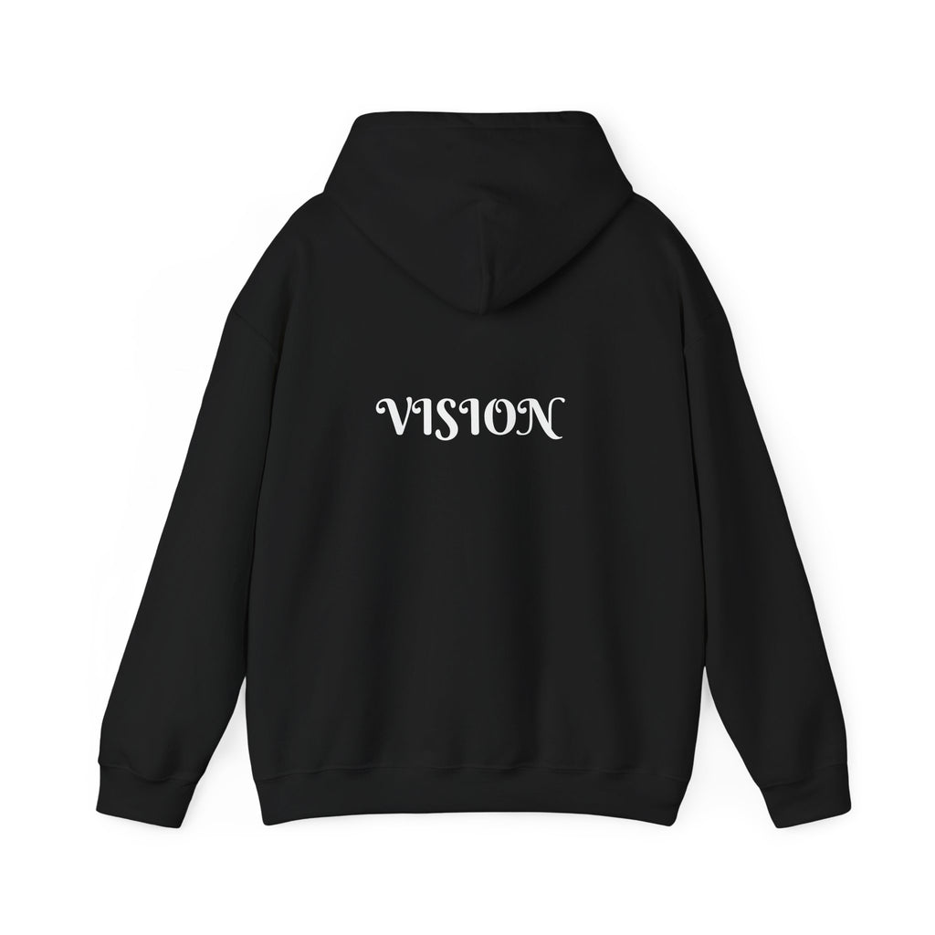 Vision Roots faith hoodie in Black — Proverbs 29:18 unisex hoodie