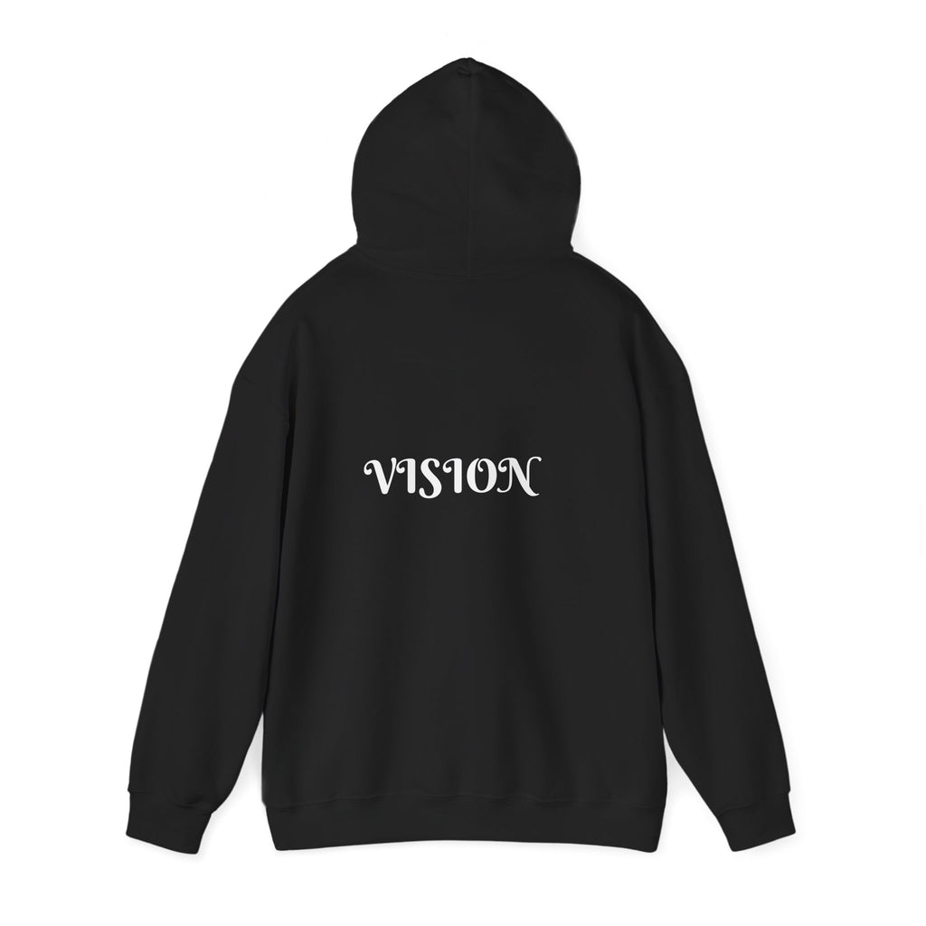 Vision Roots faith hoodie in Black — Proverbs 29:18 unisex hoodie