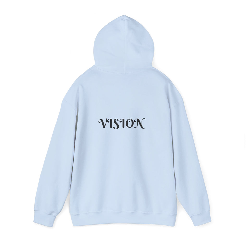Vision Roots faith hoodie in Light Blue — Proverbs 29:18 unisex hoodie