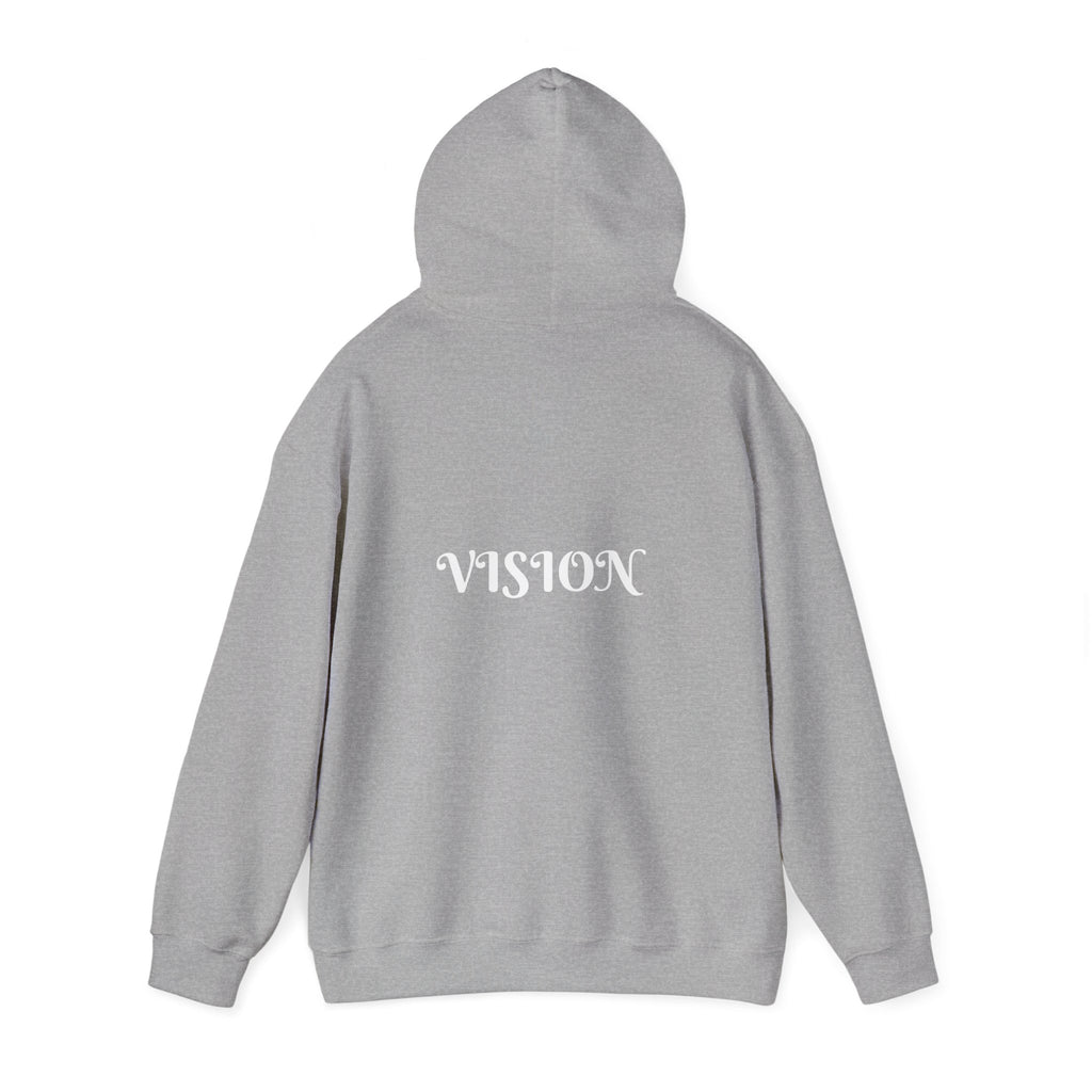 Vision Roots faith hoodie in Grey — Proverbs 29:18 unisex hoodie