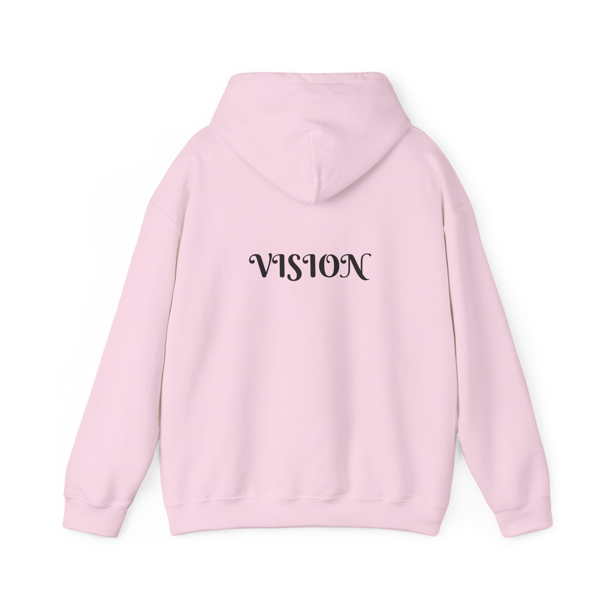 Vision Roots faith hoodie in Pink — Proverbs 29:18 unisex hoodie