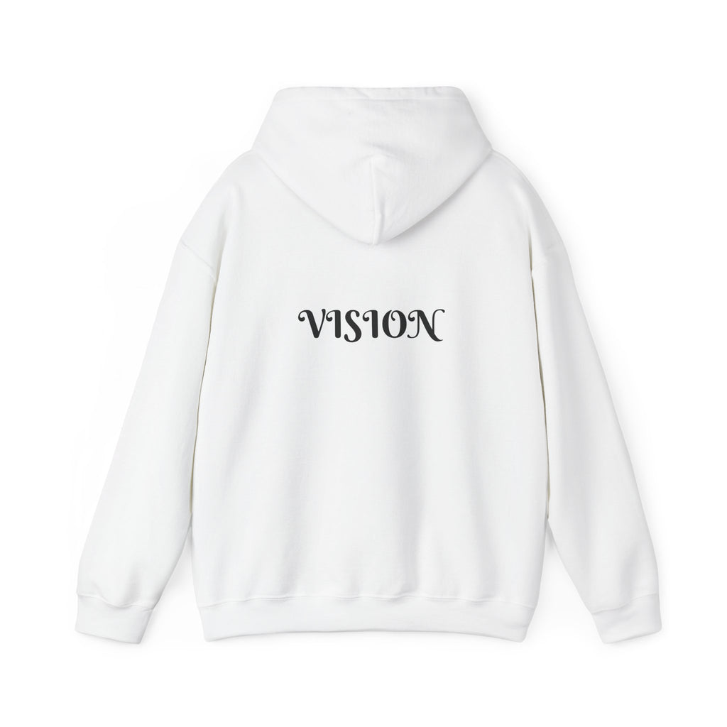 Vision Roots faith hoodie in White — Proverbs 29:18 unisex hoodie