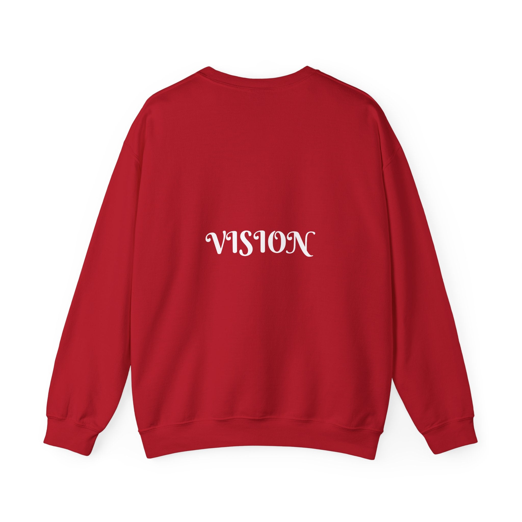 "Proverbs 29:18 unisex sweatshirt in Red by Vision Roots"